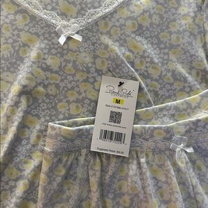 NWT Floral Pajama Set in White and Yellow